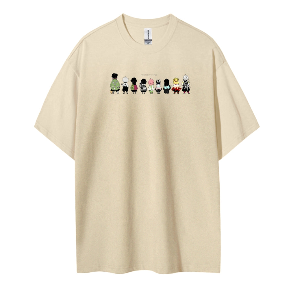 Demon Slayer Cotton Unisex Crew Neck Anime T-Shirt