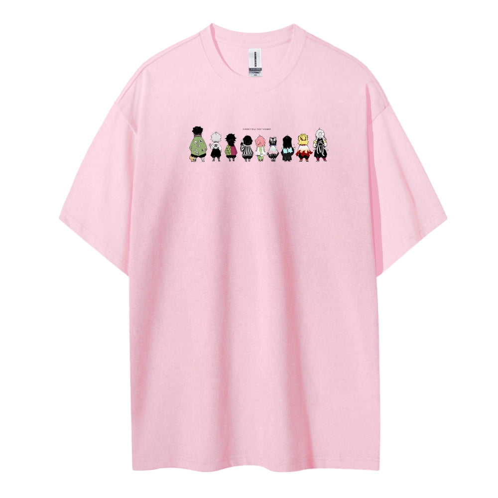 Demon Slayer Cotton Unisex Crew Neck Anime T-Shirt