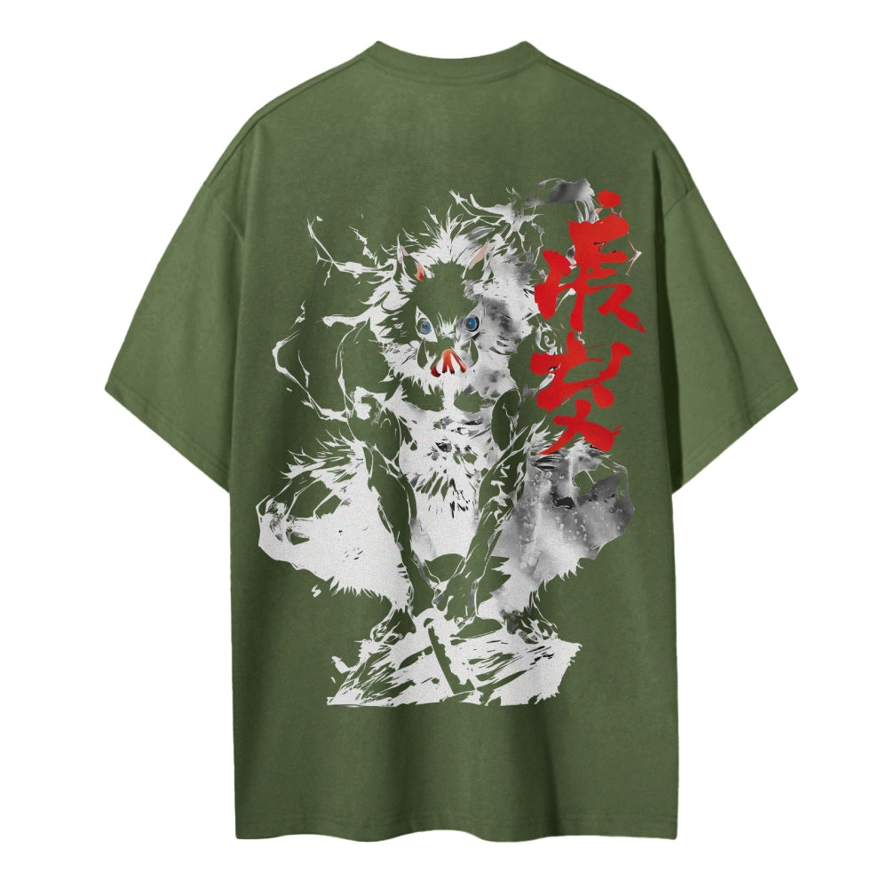 Demon Slayer Cotton Unisex Crew Neck Anime T-Shirt