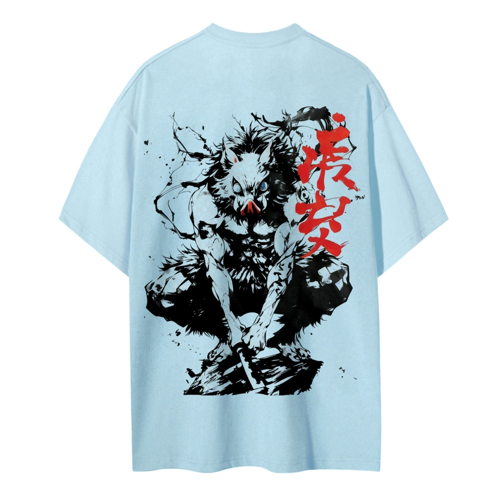 Demon Slayer Cotton Unisex Crew Neck Anime T-Shirt