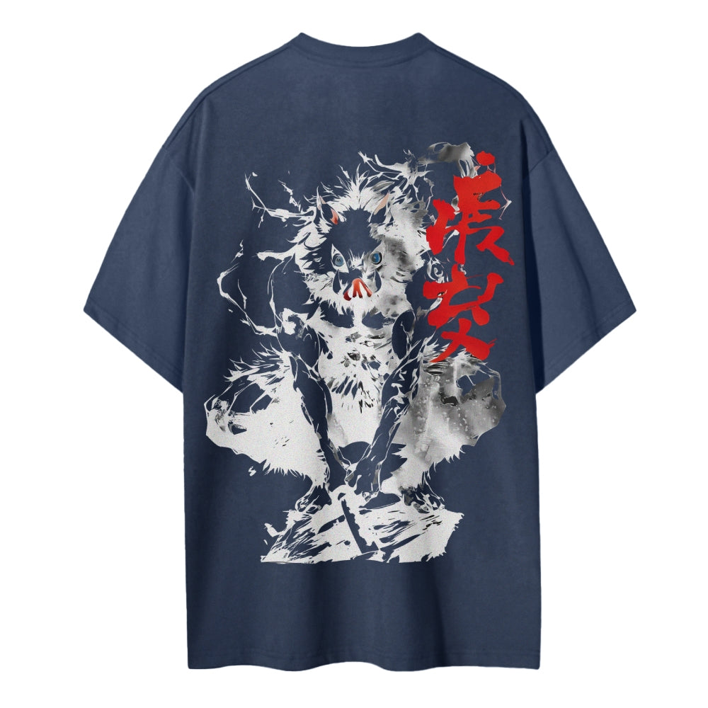 Demon Slayer Cotton Unisex Crew Neck Anime T-Shirt