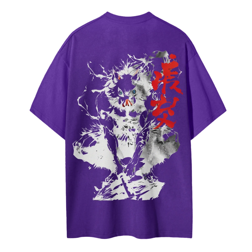 Demon Slayer Cotton Unisex Crew Neck Anime T-Shirt