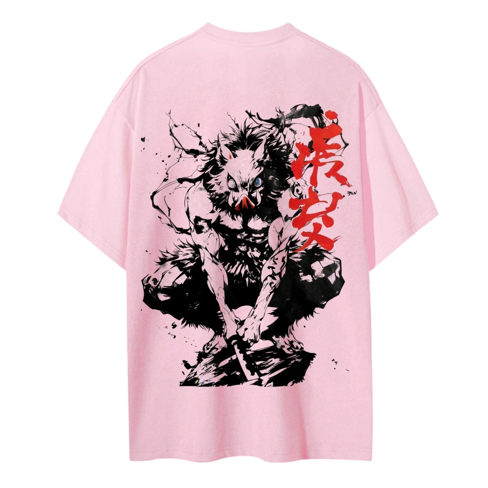 Demon Slayer Cotton Unisex Crew Neck Anime T-Shirt