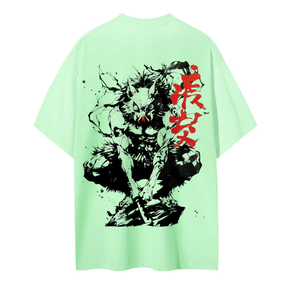 Demon Slayer Cotton Unisex Crew Neck Anime T-Shirt