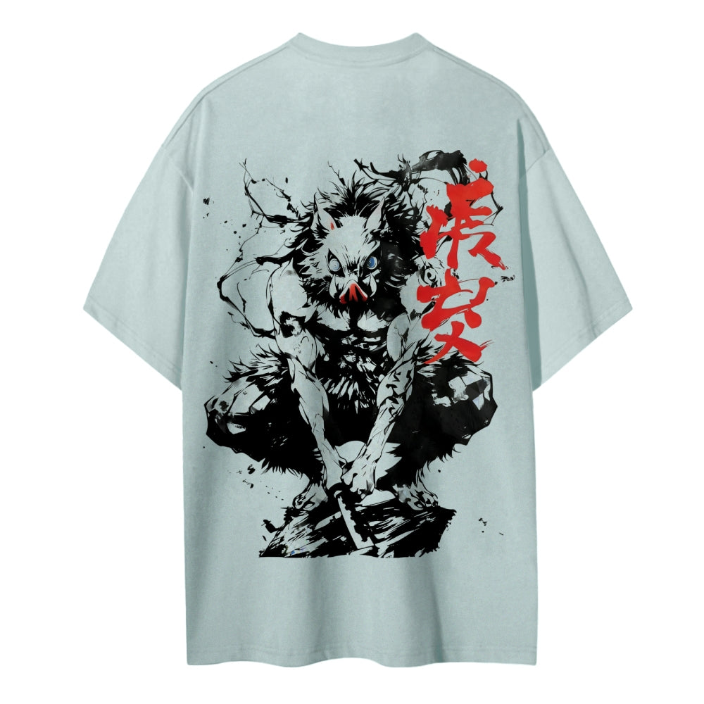 Demon Slayer Cotton Unisex Crew Neck Anime T-Shirt