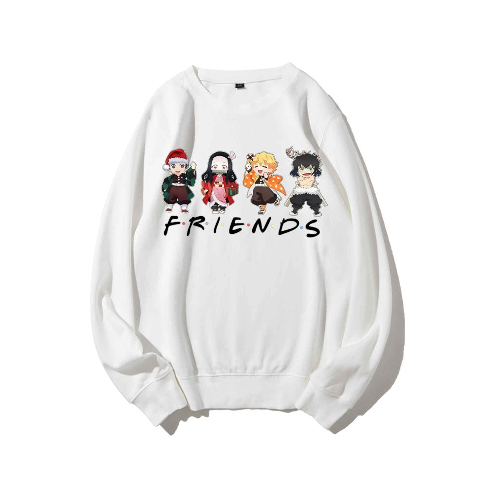Casual Crewneck Sweatshirt Demon Slayer