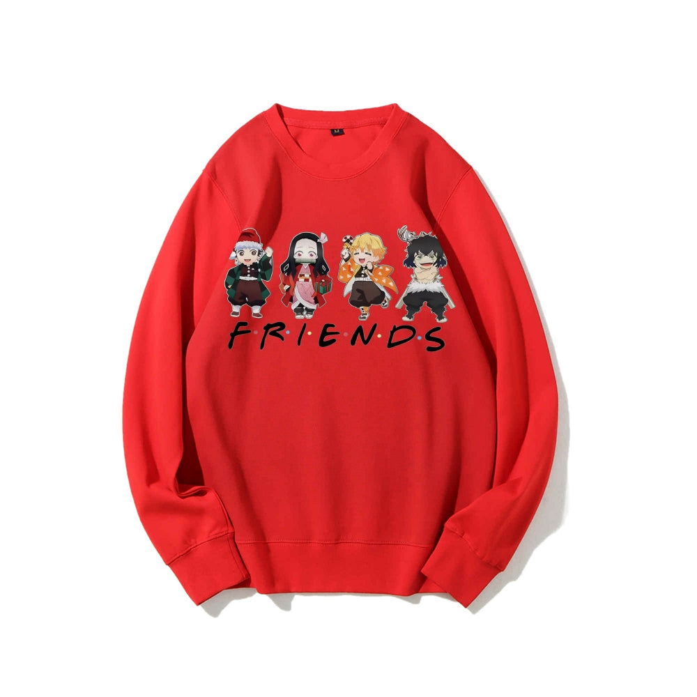 Casual Crewneck Sweatshirt Demon Slayer