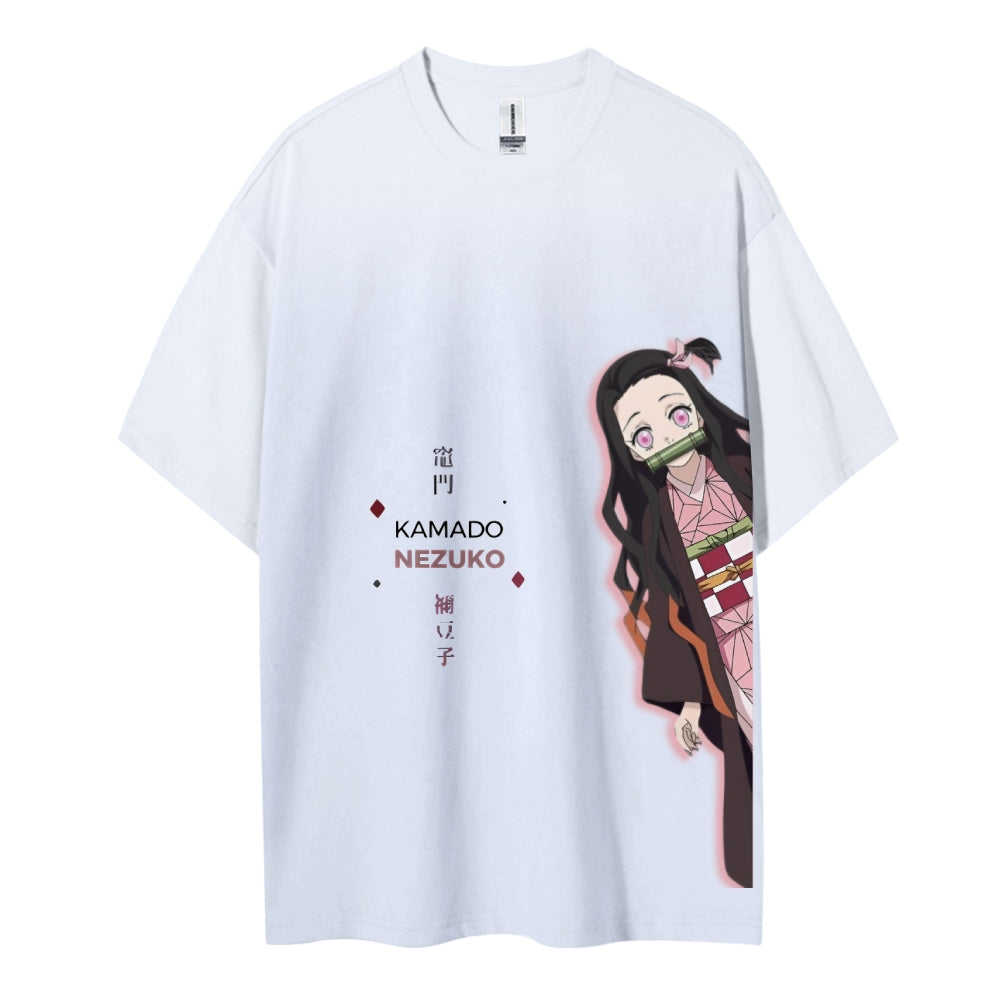 Demon Slayer Cotton Unisex Crew Neck Anime T-Shirt
