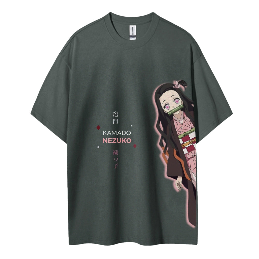 Demon Slayer Cotton Unisex Crew Neck Anime T-Shirt