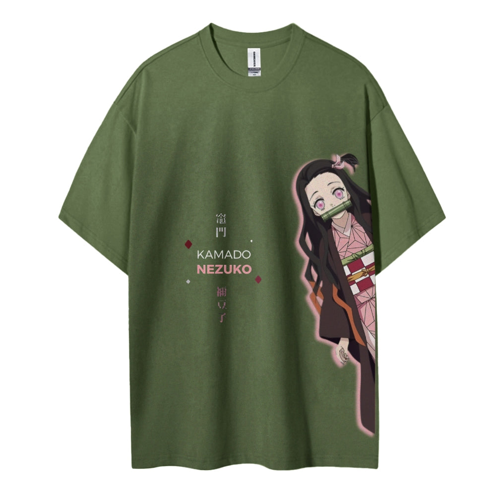 Demon Slayer Cotton Unisex Crew Neck Anime T-Shirt