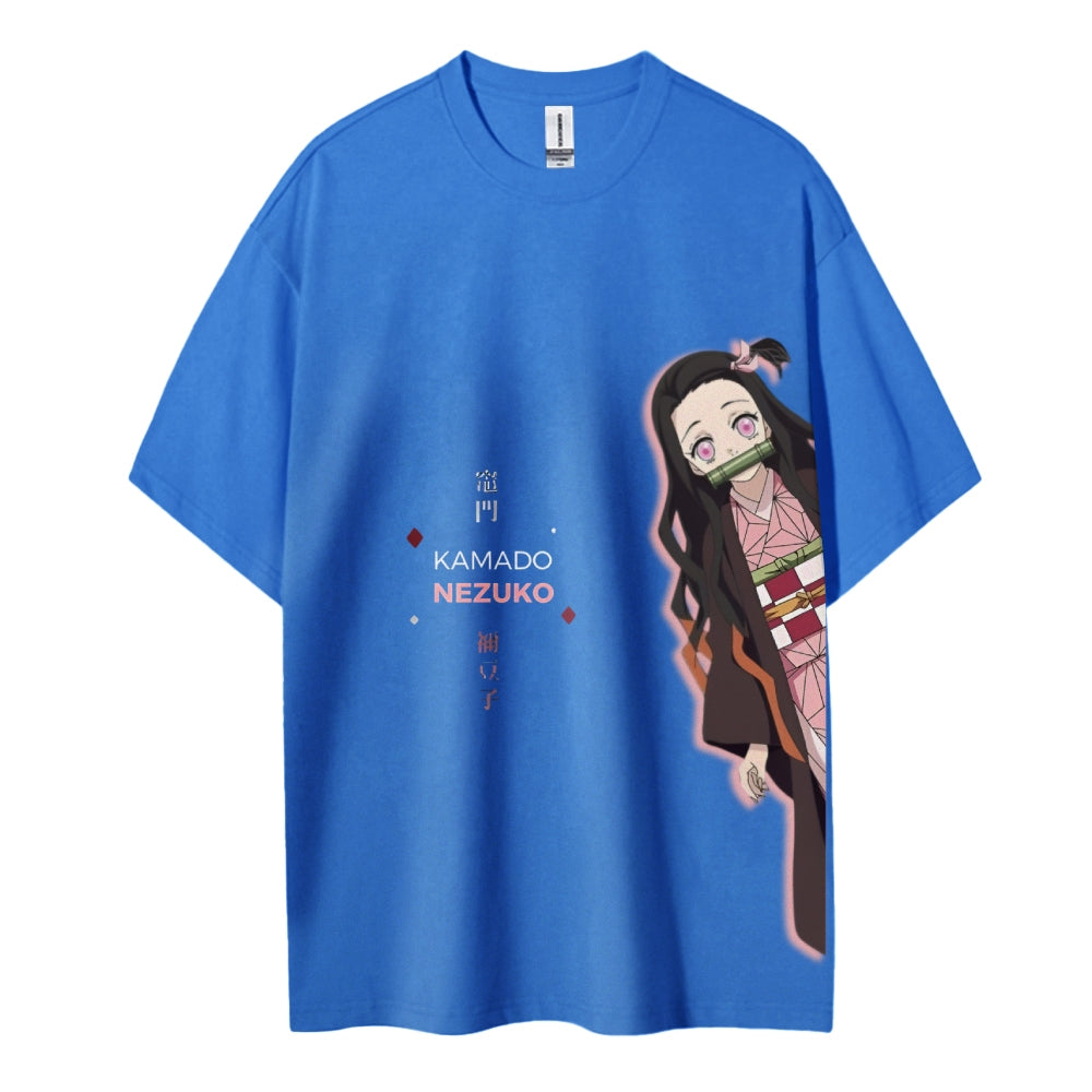 Demon Slayer Cotton Unisex Crew Neck Anime T-Shirt