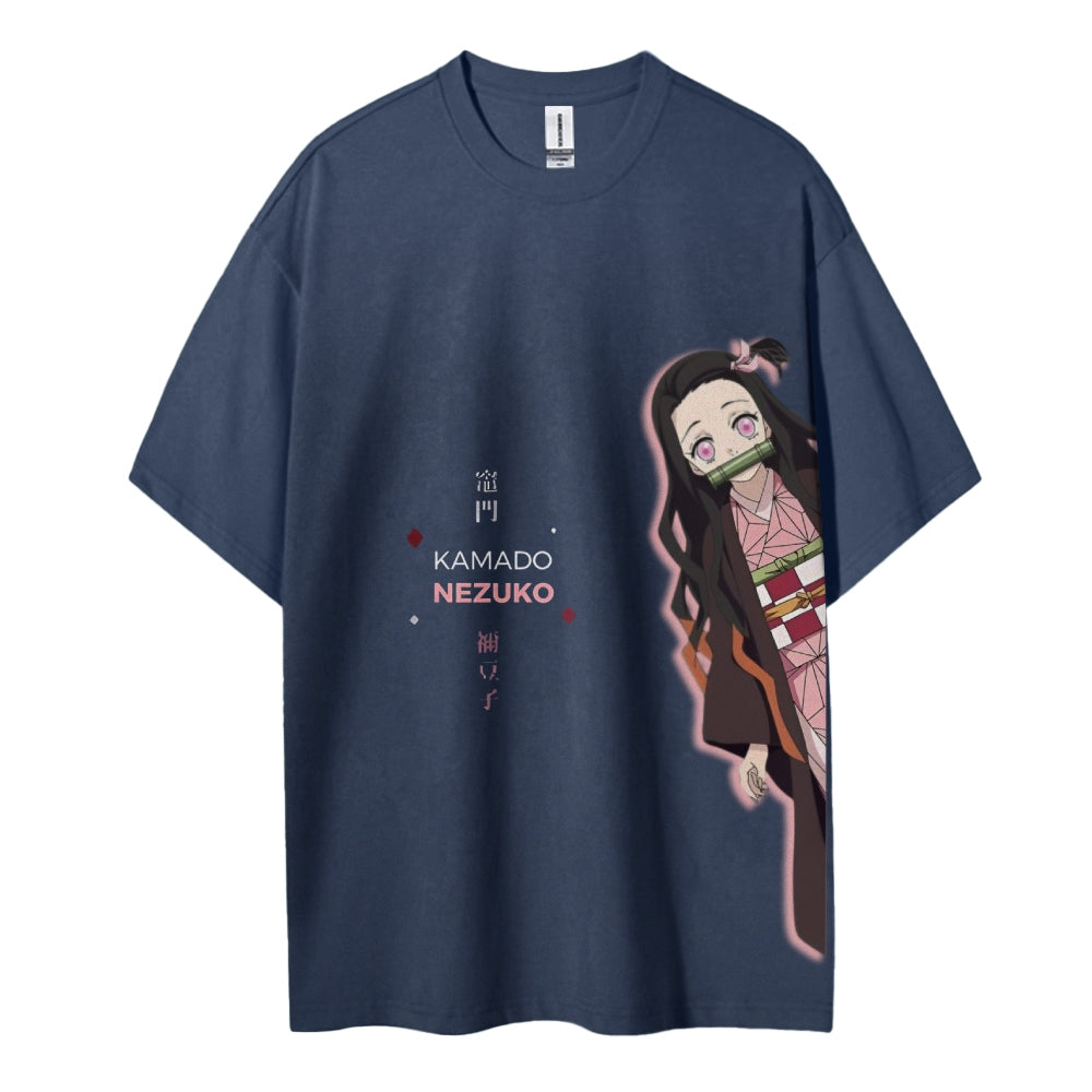 Demon Slayer Cotton Unisex Crew Neck Anime T-Shirt