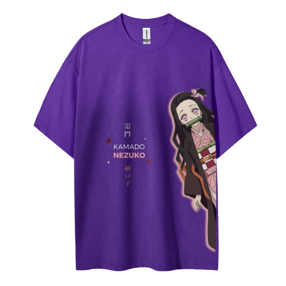 Demon Slayer Cotton Unisex Crew Neck Anime T-Shirt