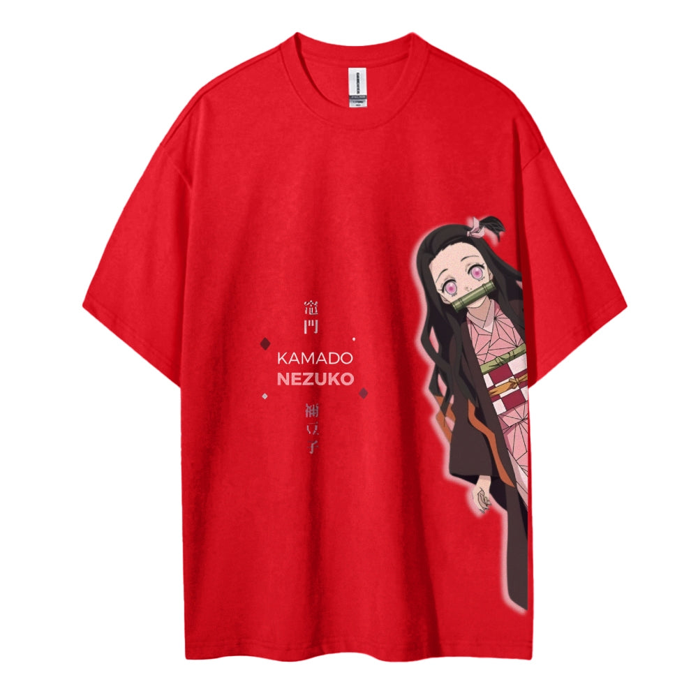 Demon Slayer Cotton Unisex Crew Neck Anime T-Shirt