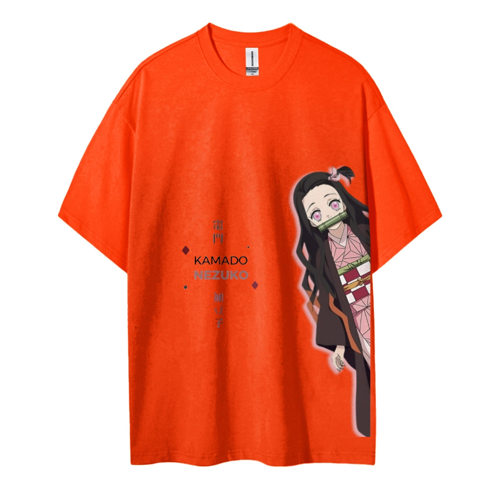 Demon Slayer Cotton Unisex Crew Neck Anime T-Shirt