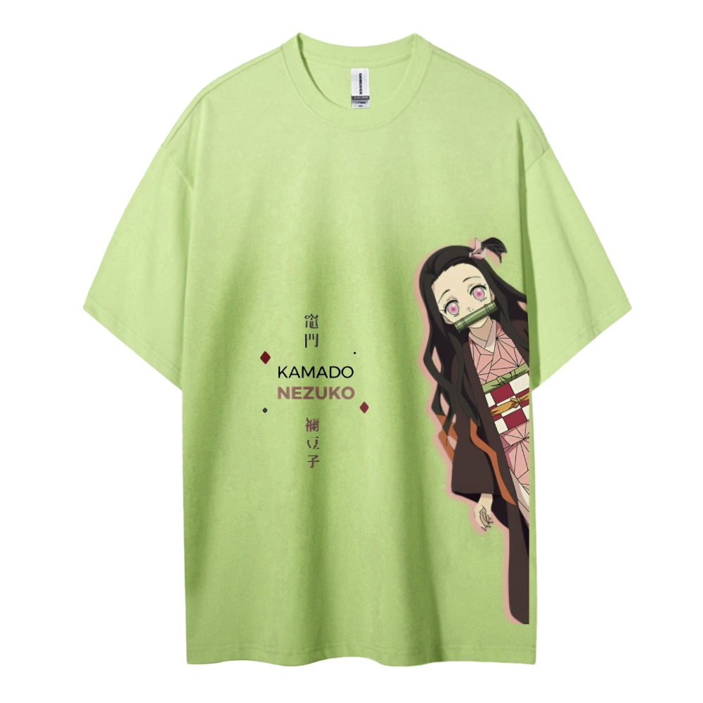 Demon Slayer Cotton Unisex Crew Neck Anime T-Shirt