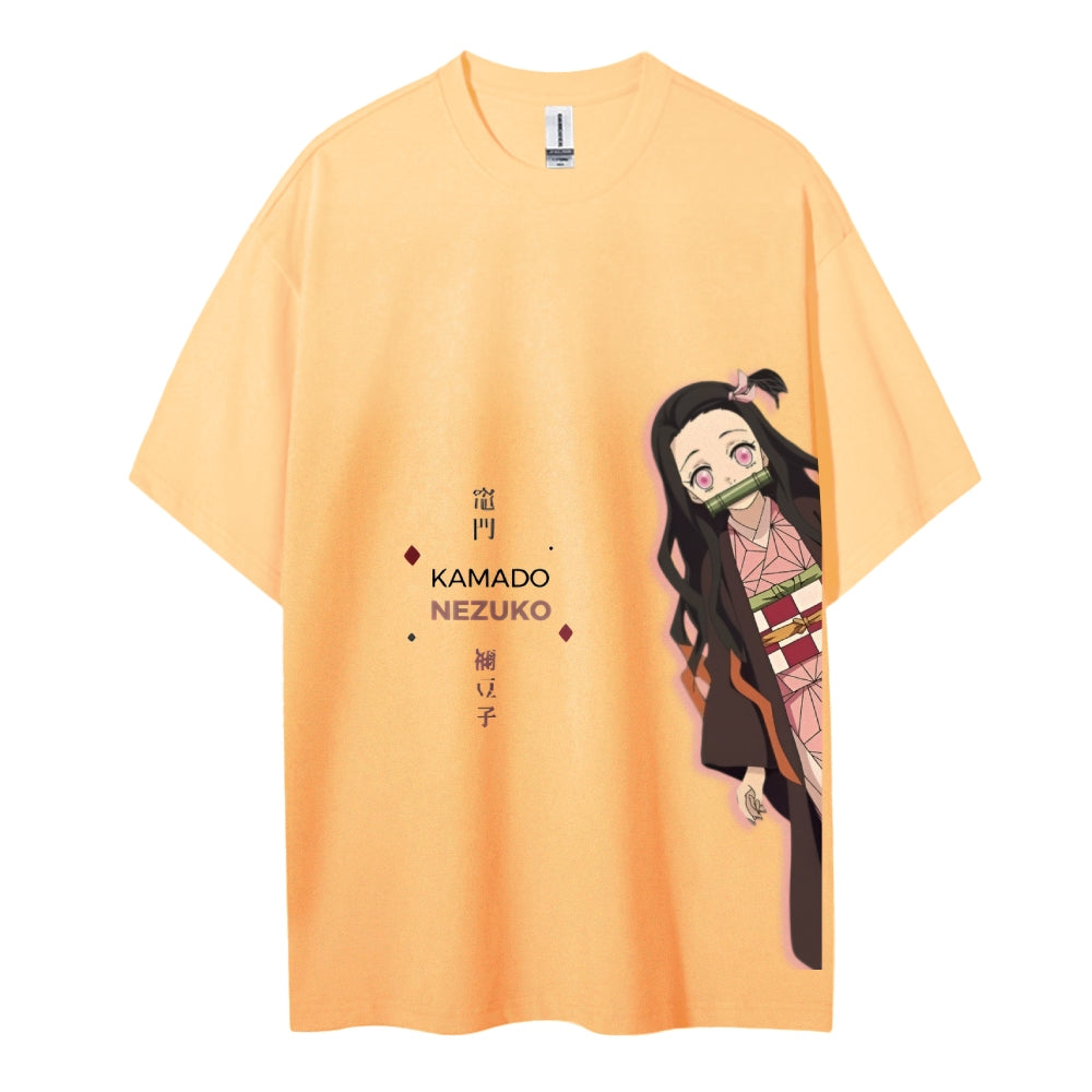 Demon Slayer Cotton Unisex Crew Neck Anime T-Shirt