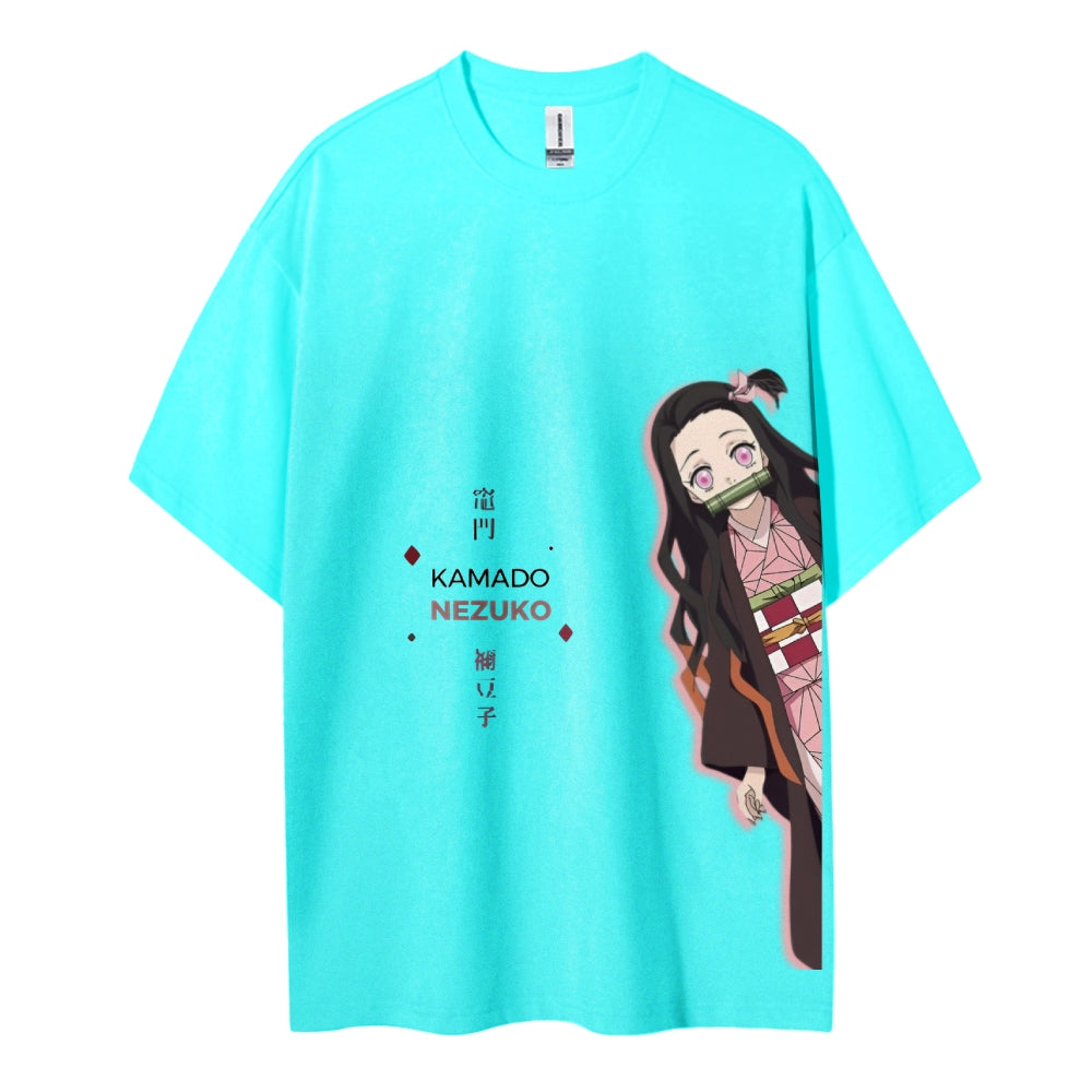 Demon Slayer Cotton Unisex Crew Neck Anime T-Shirt