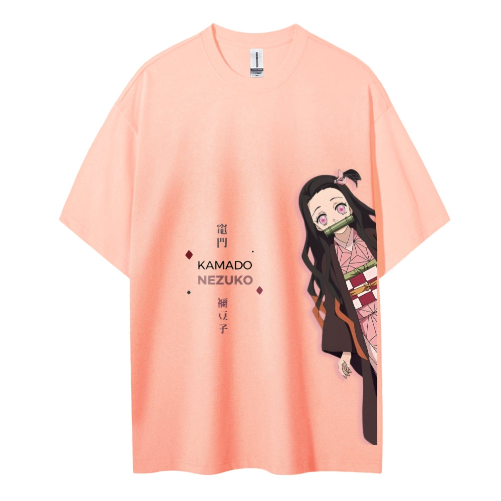 Demon Slayer Cotton Unisex Crew Neck Anime T-Shirt
