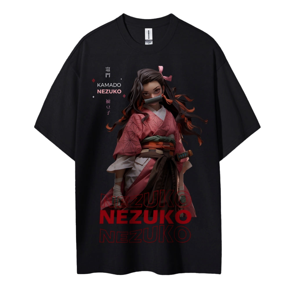 Demon Slayer Cotton Unisex Crew Neck Anime T-Shirt