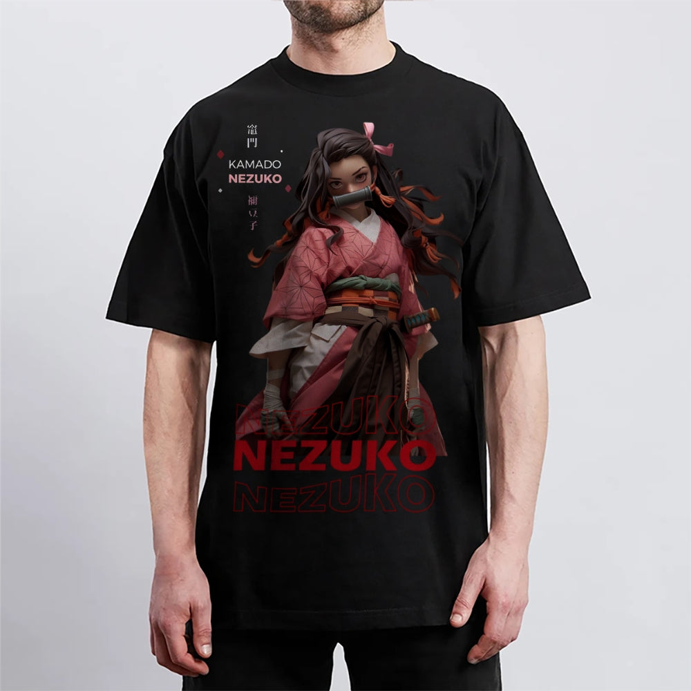 Demon Slayer Cotton Unisex Crew Neck Anime T-Shirt