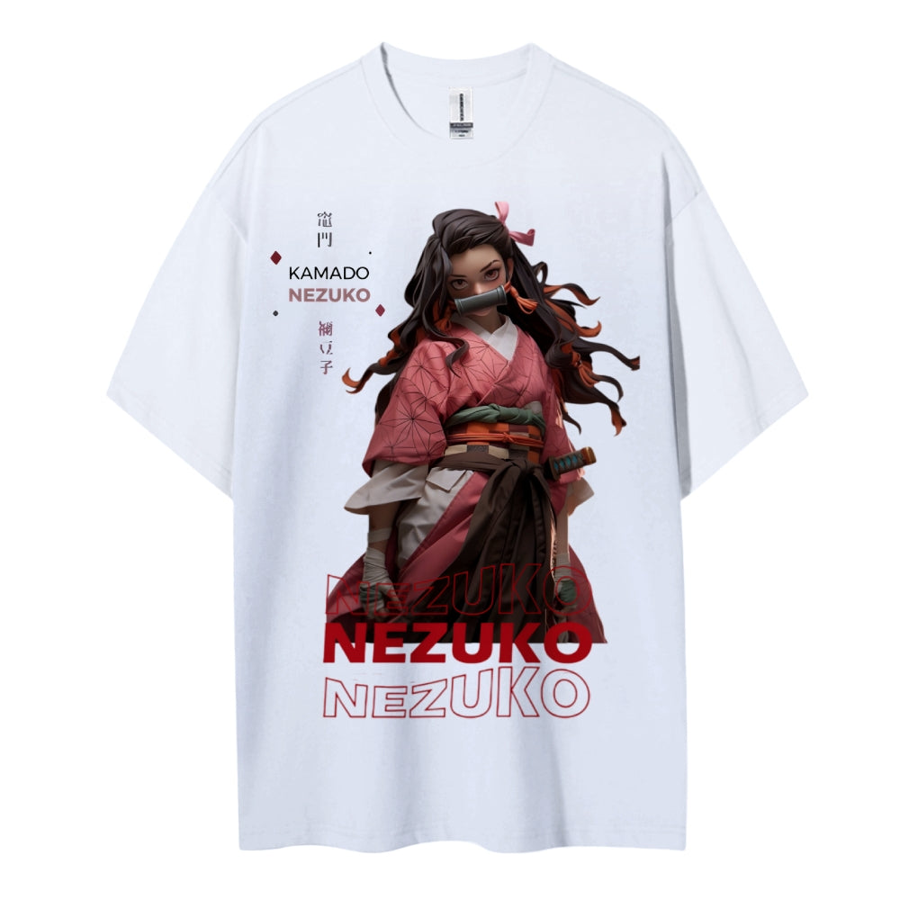 Demon Slayer Cotton Unisex Crew Neck Anime T-Shirt