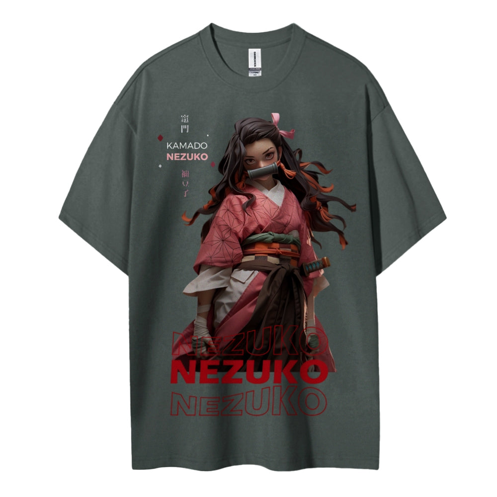 Demon Slayer Cotton Unisex Crew Neck Anime T-Shirt