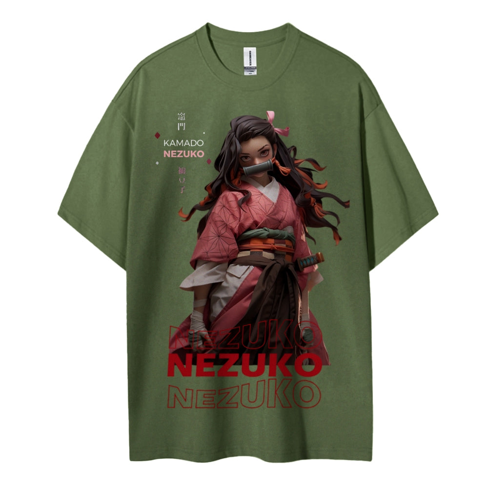 Demon Slayer Cotton Unisex Crew Neck Anime T-Shirt