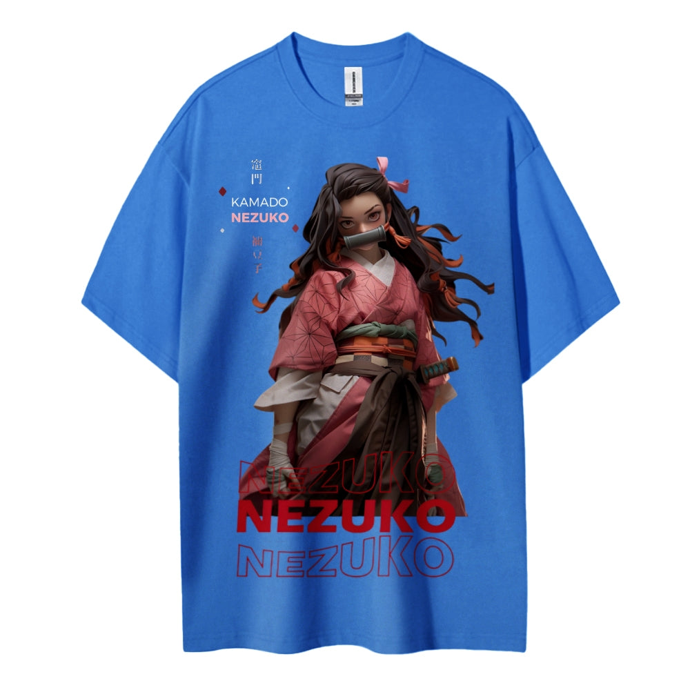 Demon Slayer Cotton Unisex Crew Neck Anime T-Shirt
