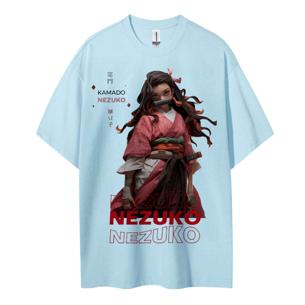 Demon Slayer Cotton Unisex Crew Neck Anime T-Shirt