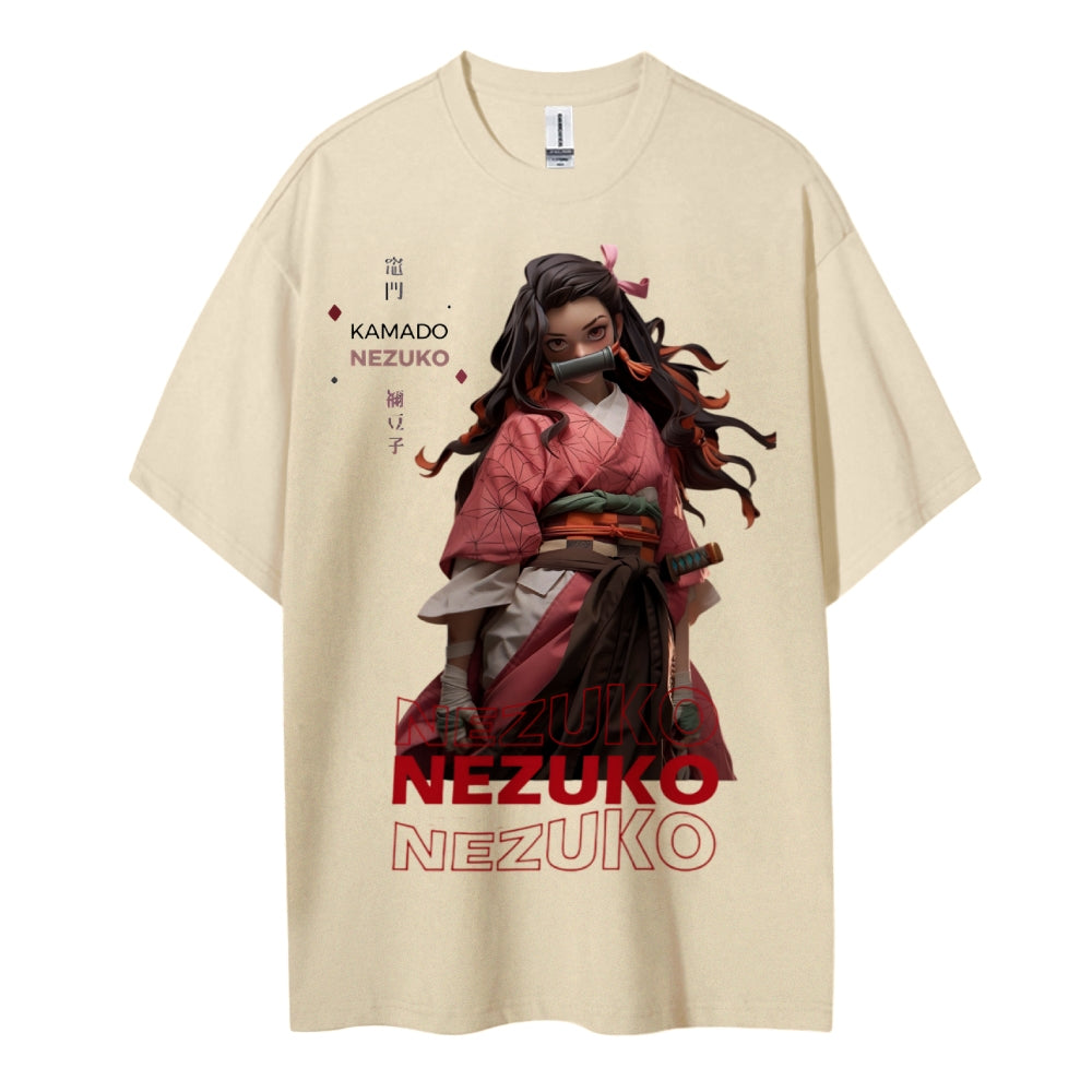 Demon Slayer Cotton Unisex Crew Neck Anime T-Shirt