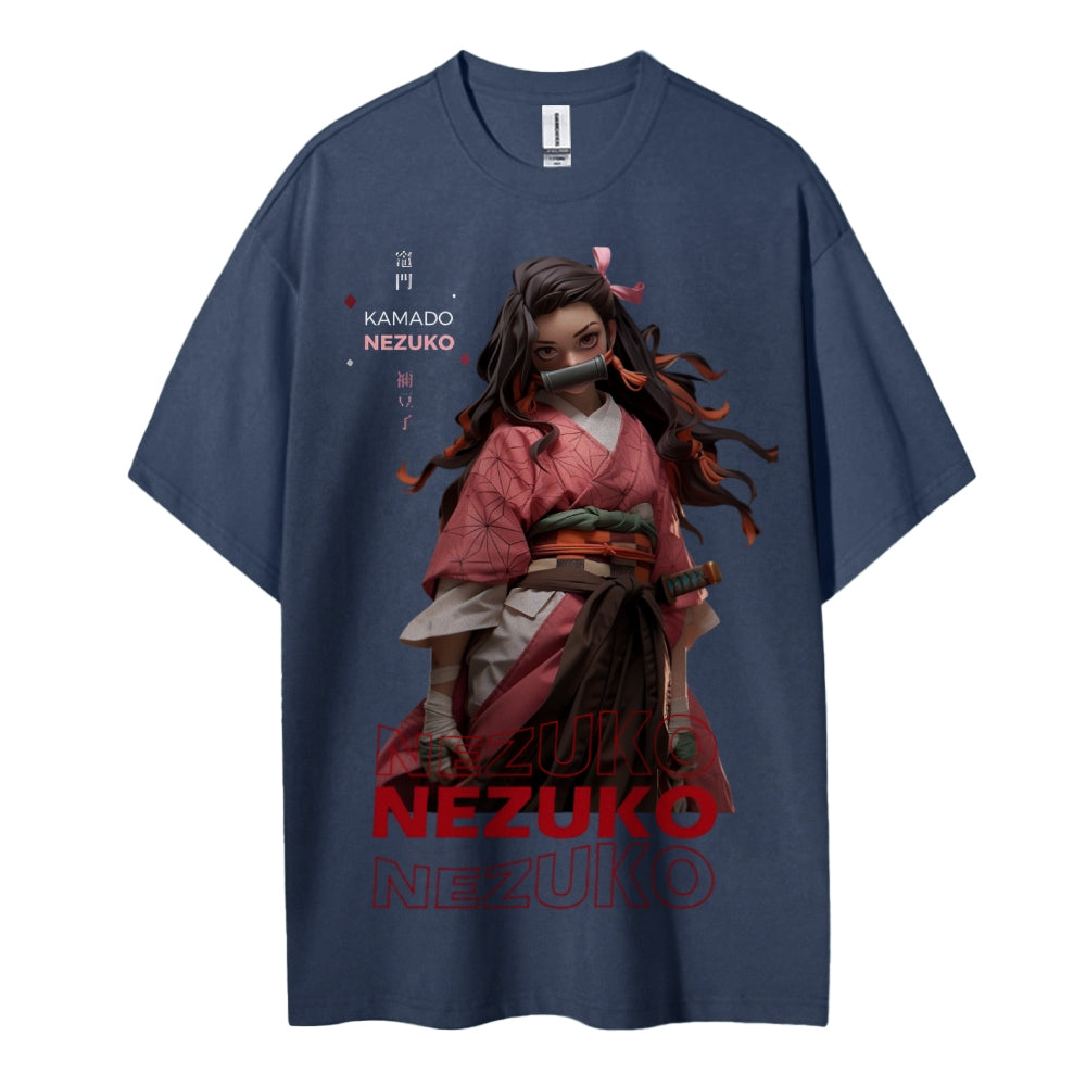Demon Slayer Cotton Unisex Crew Neck Anime T-Shirt