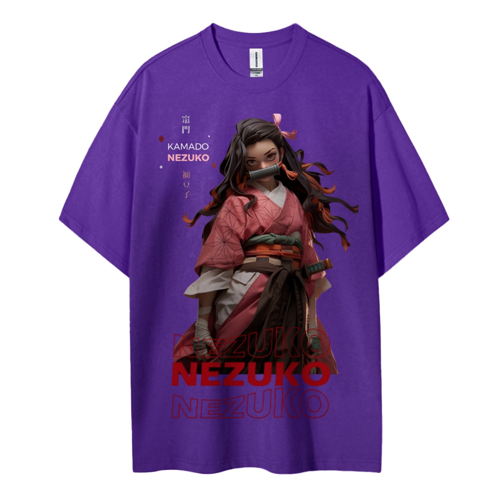 Demon Slayer Cotton Unisex Crew Neck Anime T-Shirt