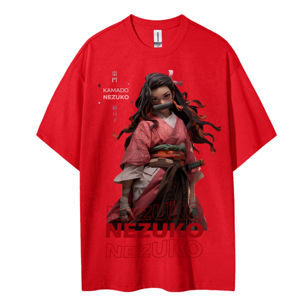 Demon Slayer Cotton Unisex Crew Neck Anime T-Shirt