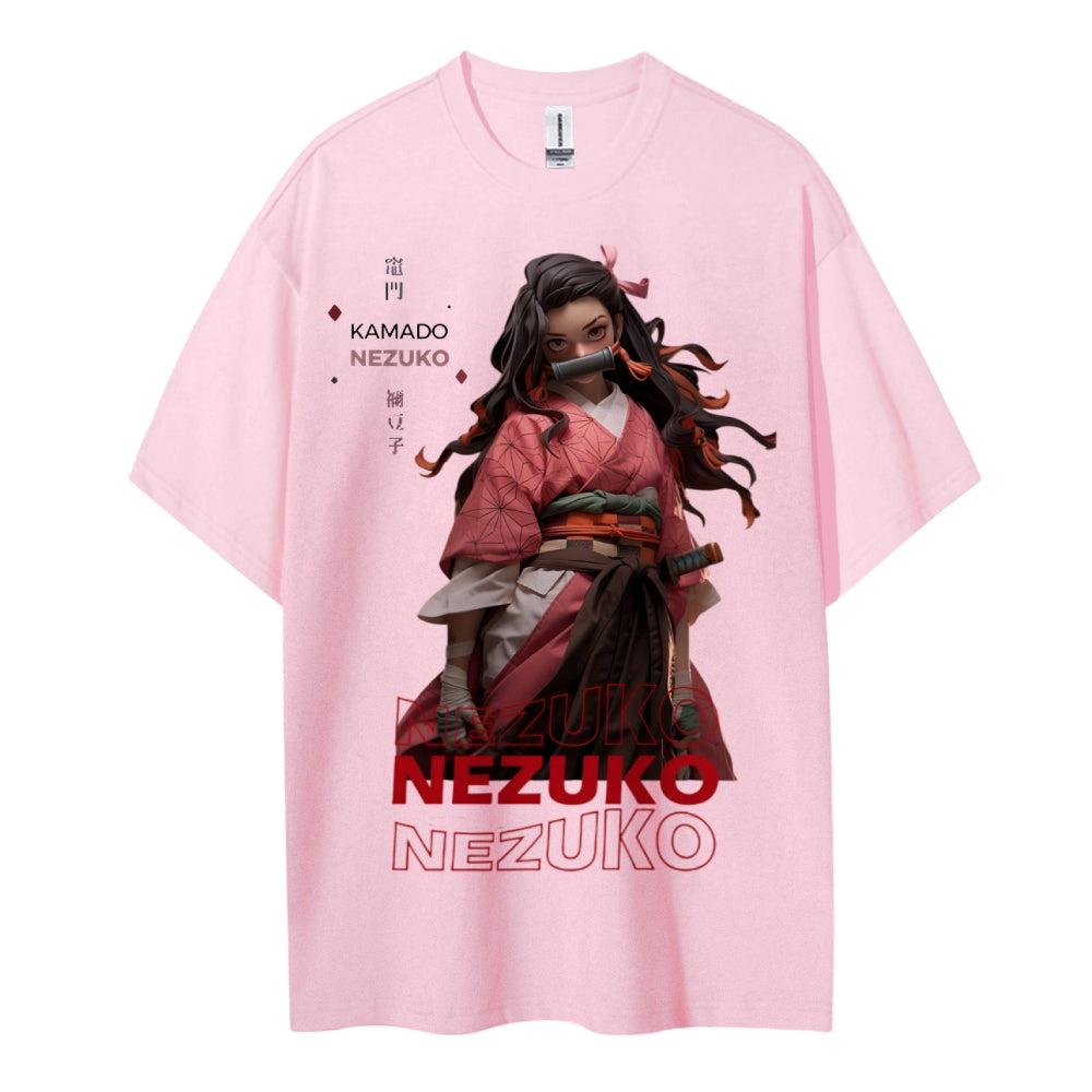 Demon Slayer Cotton Unisex Crew Neck Anime T-Shirt