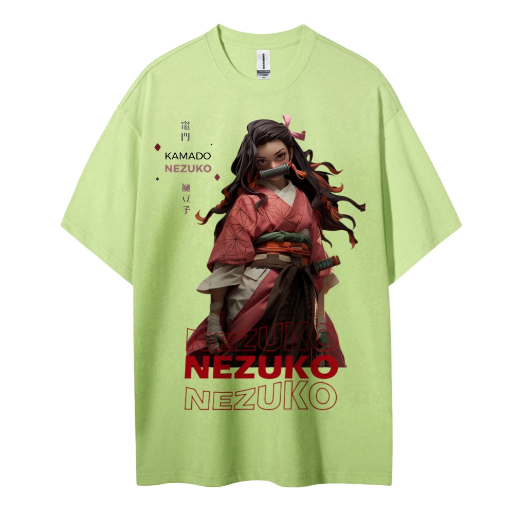 Demon Slayer Cotton Unisex Crew Neck Anime T-Shirt