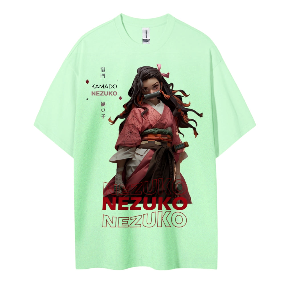 Demon Slayer Cotton Unisex Crew Neck Anime T-Shirt