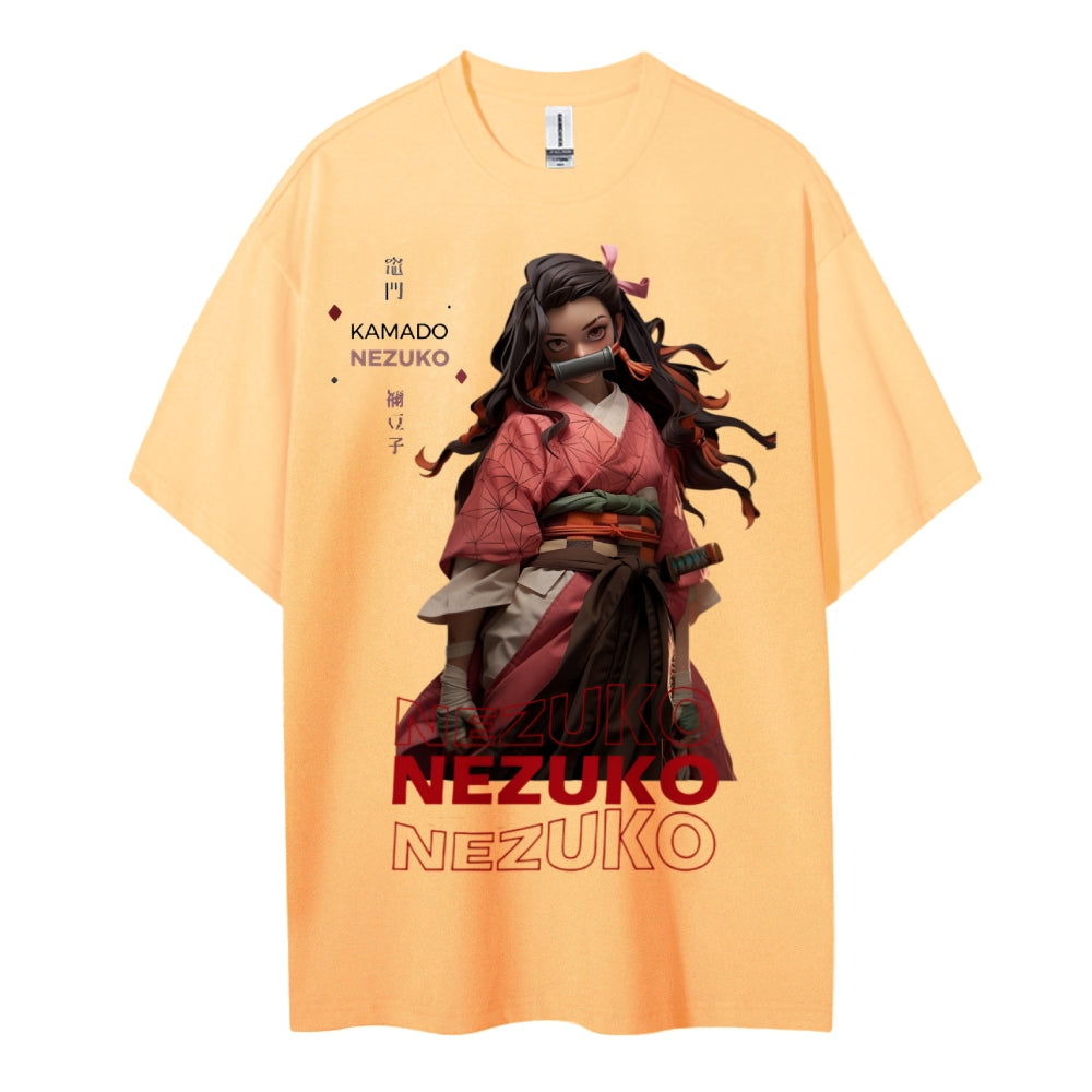 Demon Slayer Cotton Unisex Crew Neck Anime T-Shirt