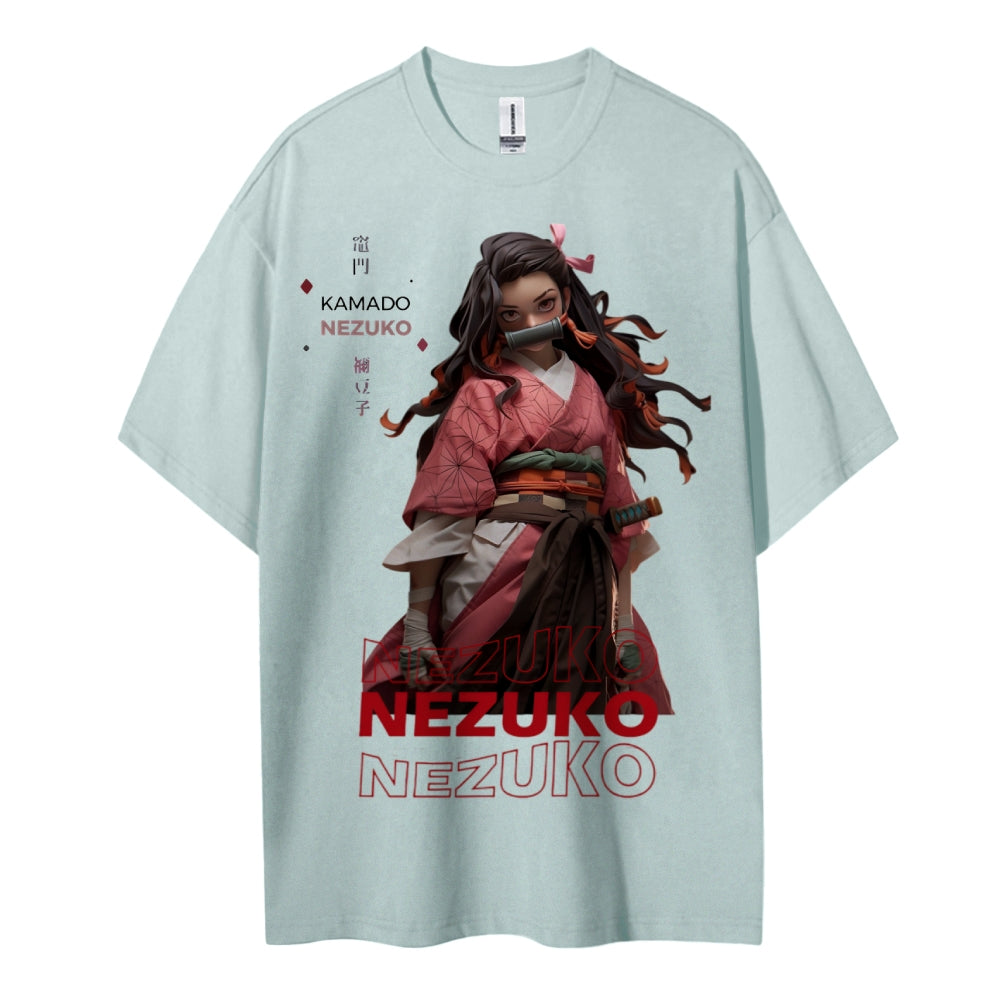 Demon Slayer Cotton Unisex Crew Neck Anime T-Shirt