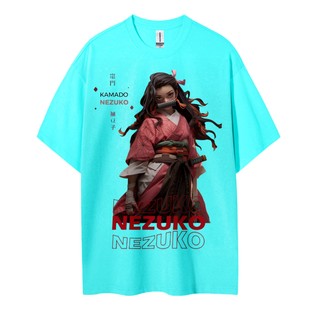 Demon Slayer Cotton Unisex Crew Neck Anime T-Shirt