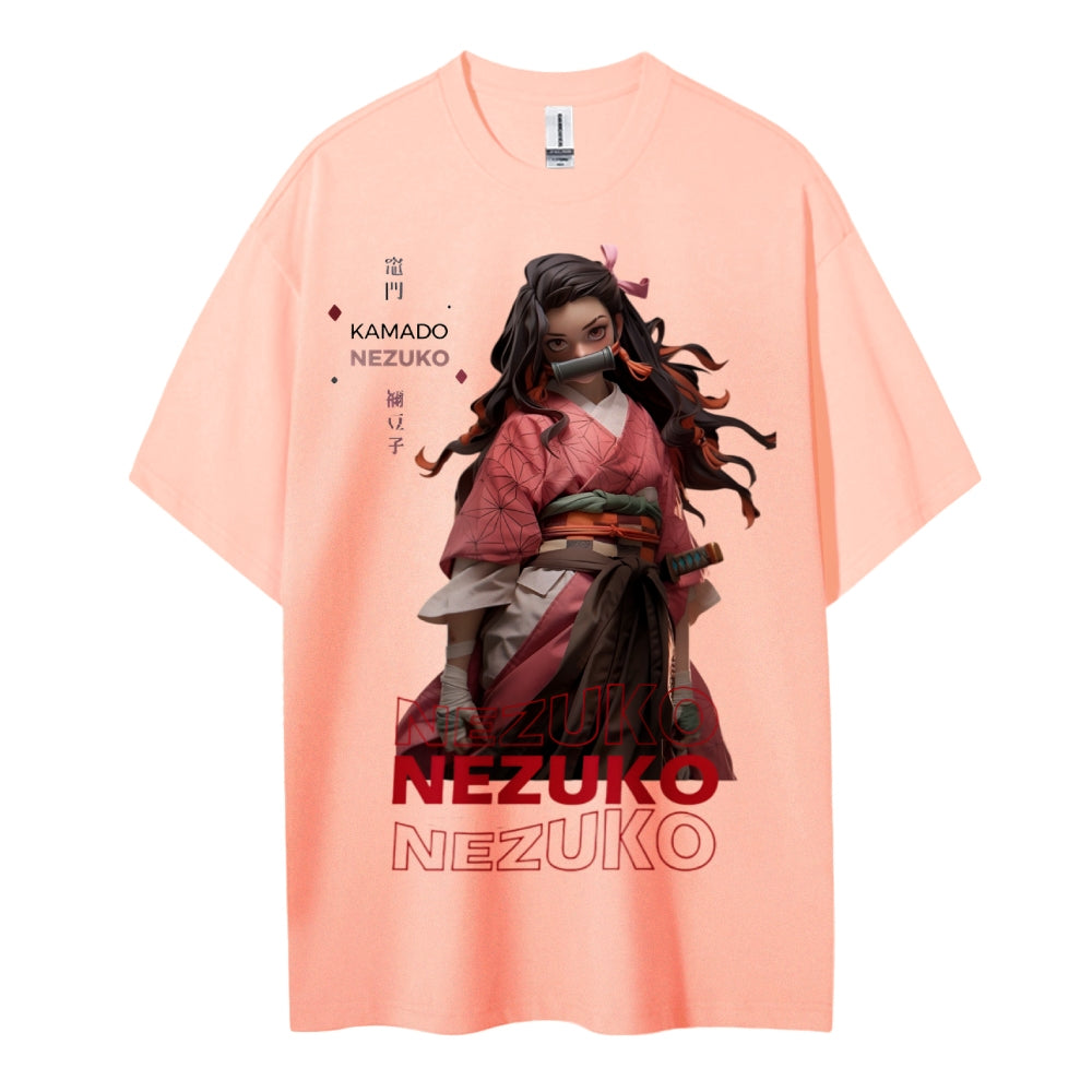 Demon Slayer Cotton Unisex Crew Neck Anime T-Shirt