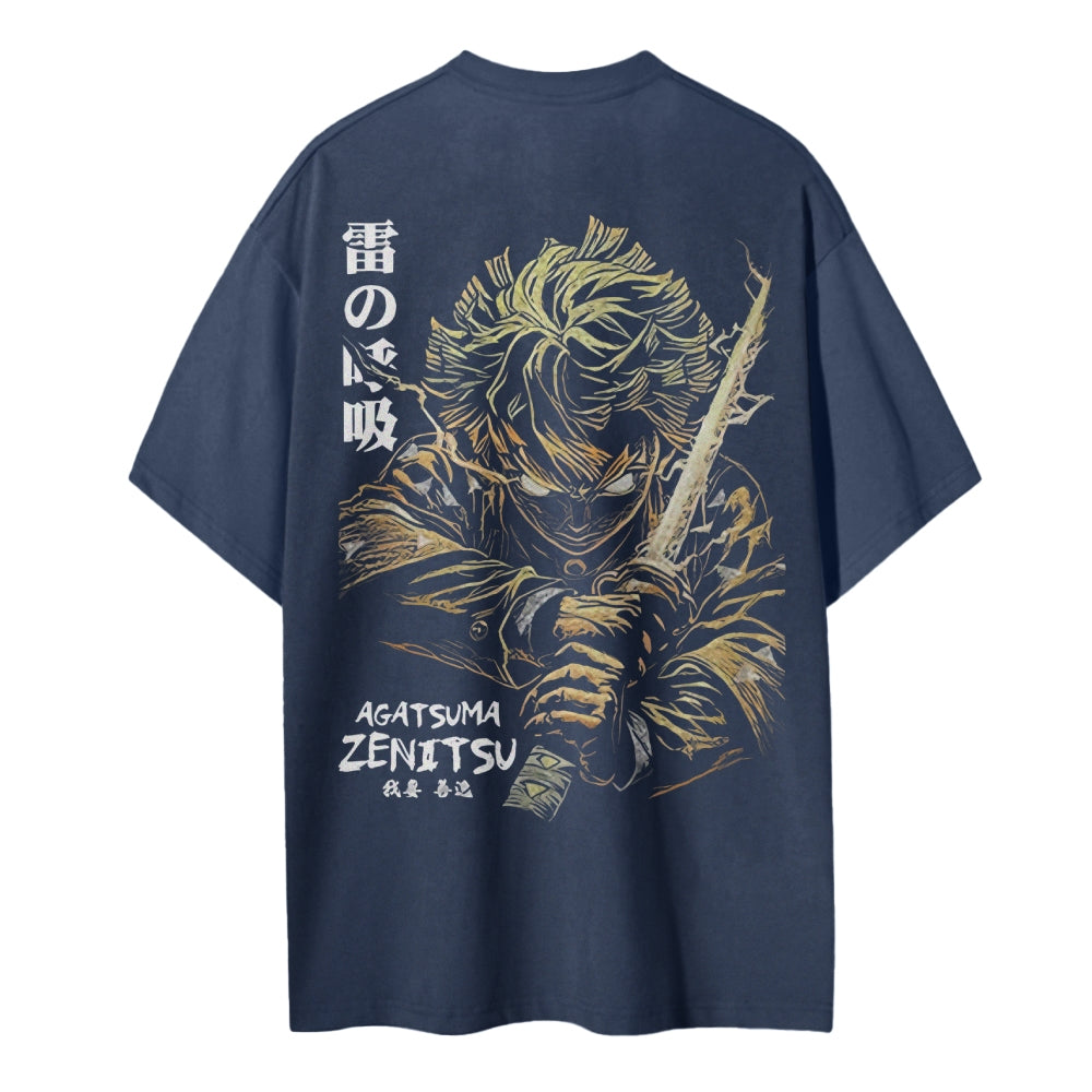 Demon Slayer Cotton Unisex Crew Neck Anime T-Shirt