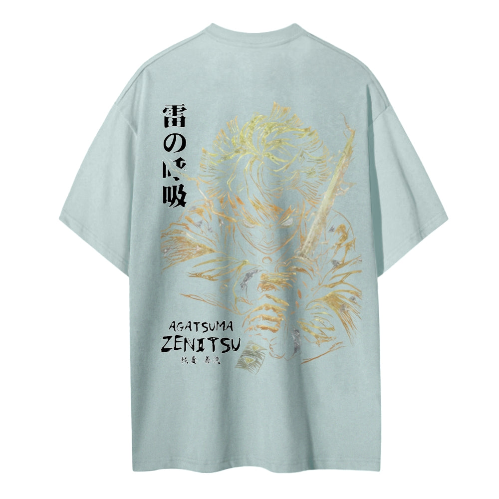 Demon Slayer Cotton Unisex Crew Neck Anime T-Shirt
