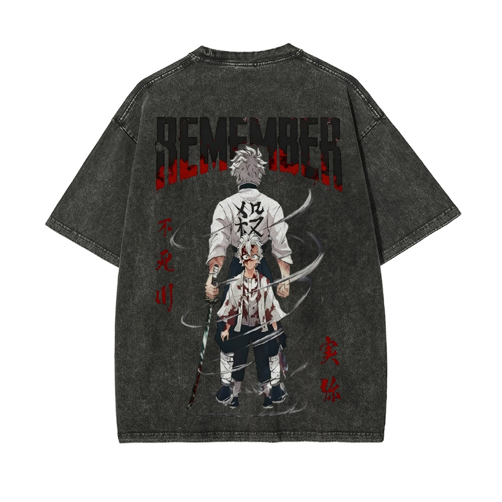Vintage Oversized T-Shirt Demon Slayer