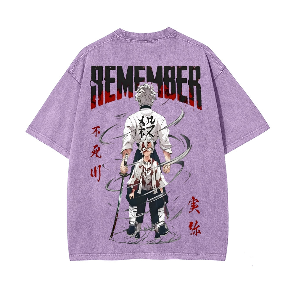 Vintage Oversized T-Shirt Demon Slayer