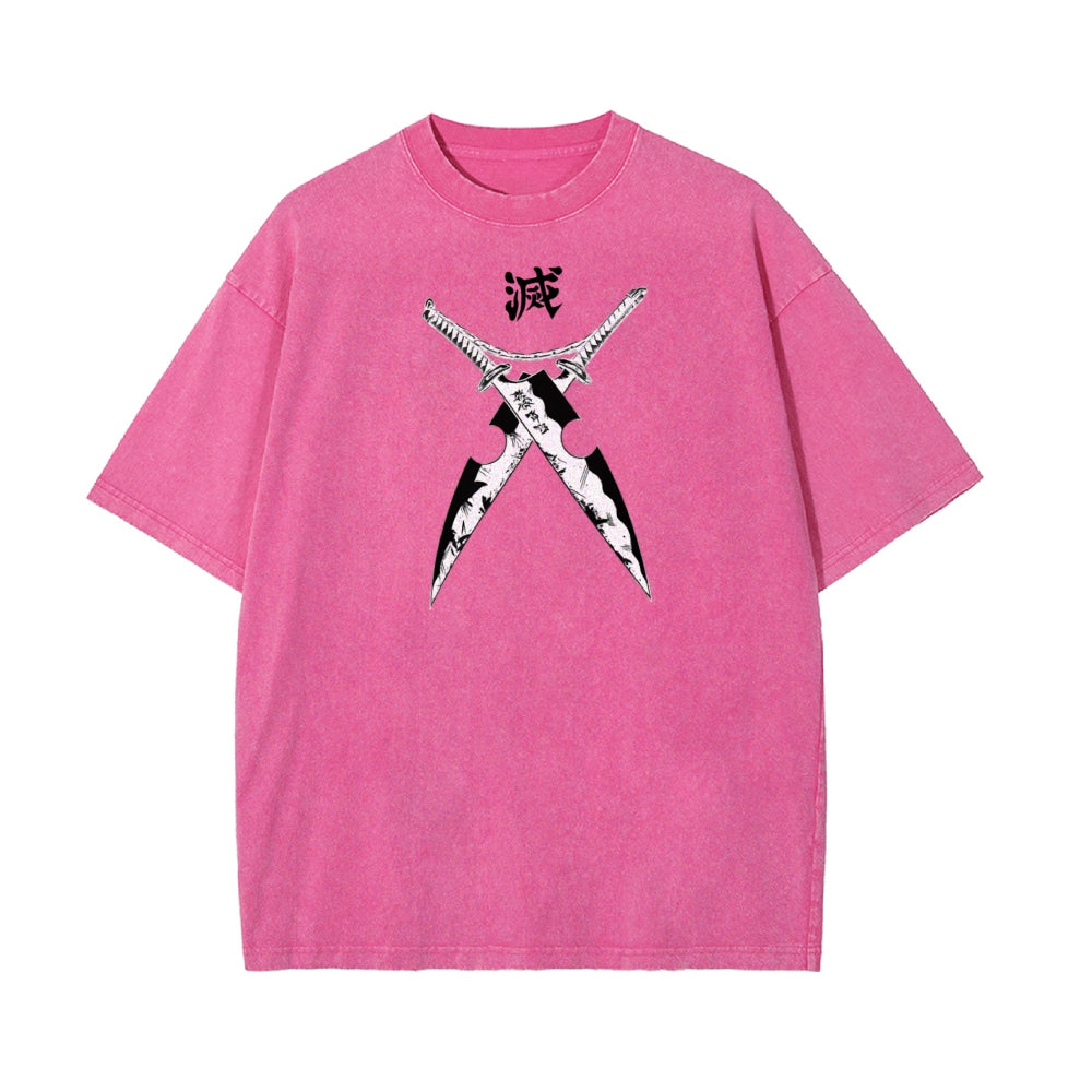 Vintage Oversized T-Shirt Demon Slayer