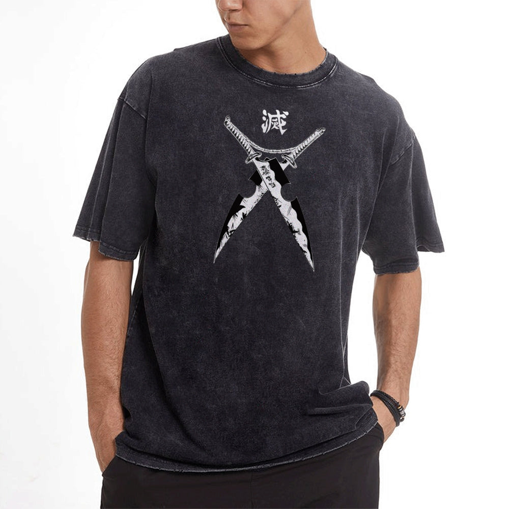 Vintage Oversized T-Shirt Demon Slayer