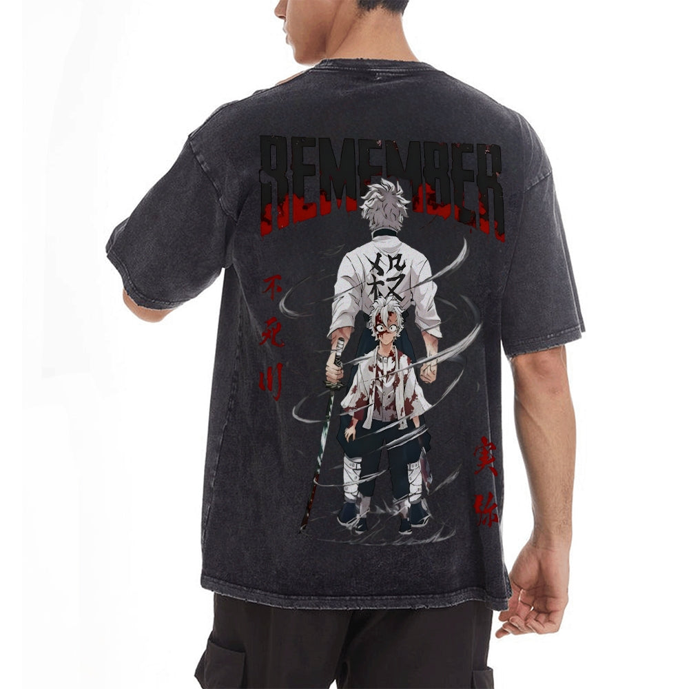 Vintage Oversized T-Shirt Demon Slayer