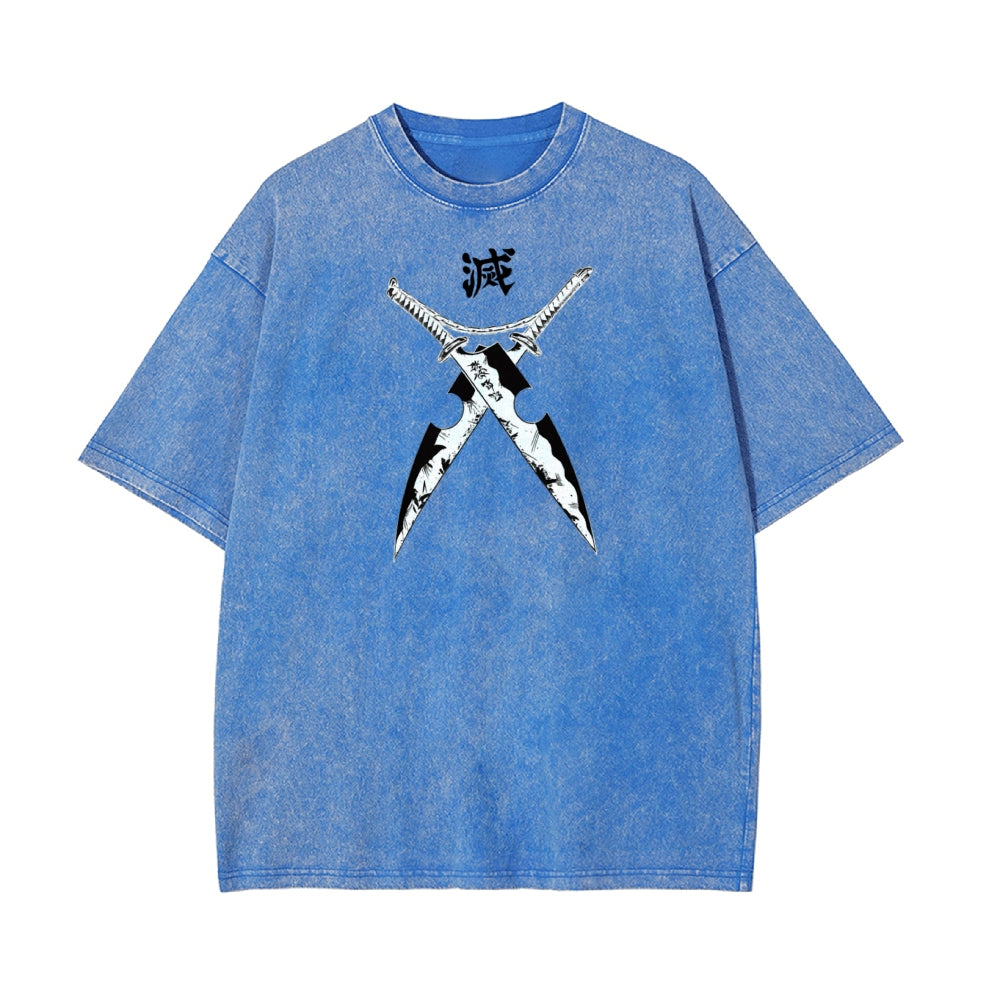 Vintage Oversized T-Shirt Demon Slayer