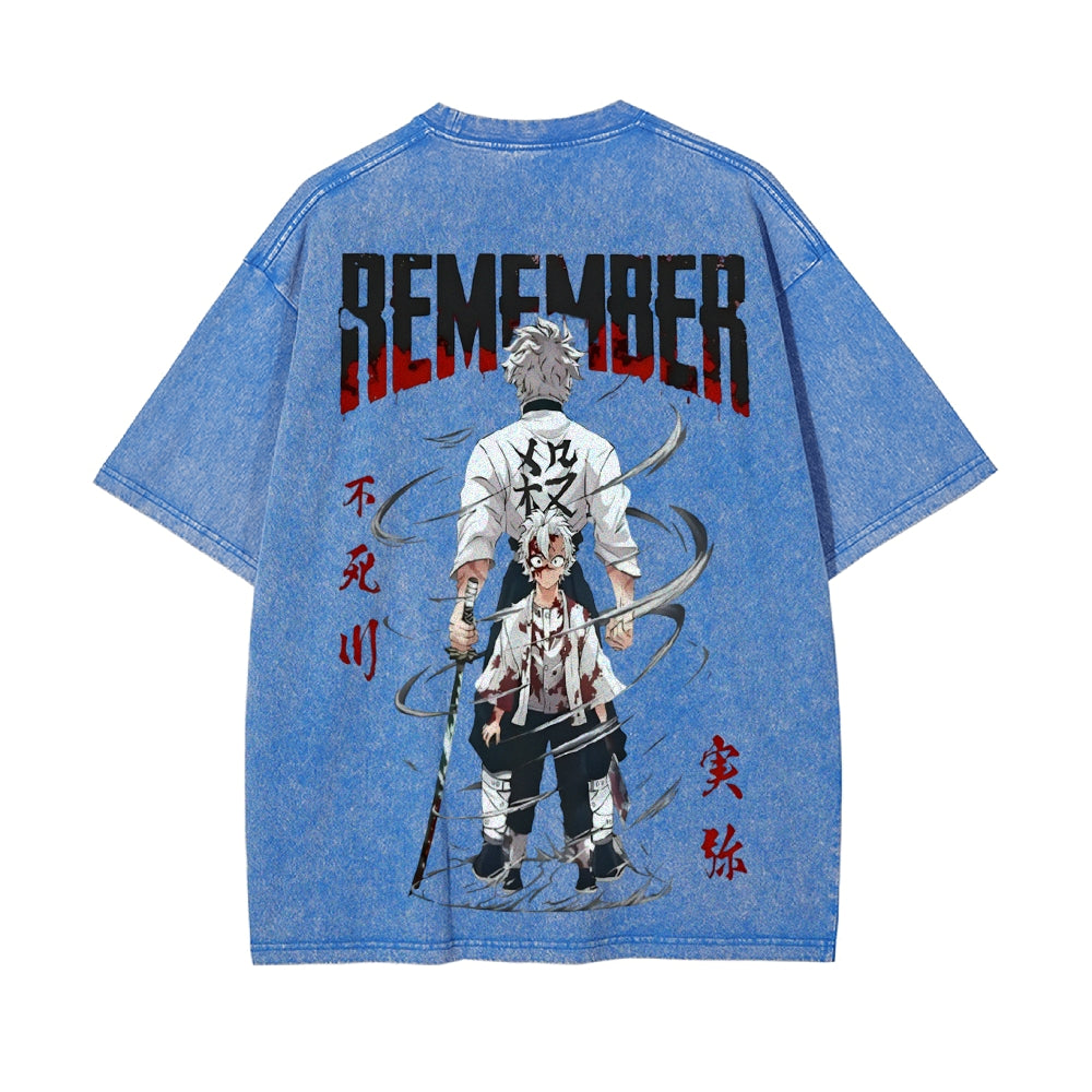 Vintage Oversized T-Shirt Demon Slayer